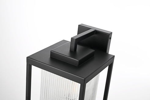 Elegant Lighting Ludlow 1 Light Wall sconce W8 Inch E9.5 Inch H15 Inch L1 in Black (1Box) Model: OD308W15BK