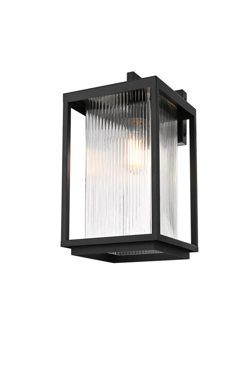 Elegant Lighting Ludlow 1 Light Wall sconce W8 Inch E9.5 Inch H15 Inch L1 in Black (1Box) Model: OD308W15BK