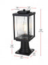 Elegant Lighting Ludlow 7 inch Outdoor Pendant in Black Model: OD308P17BK