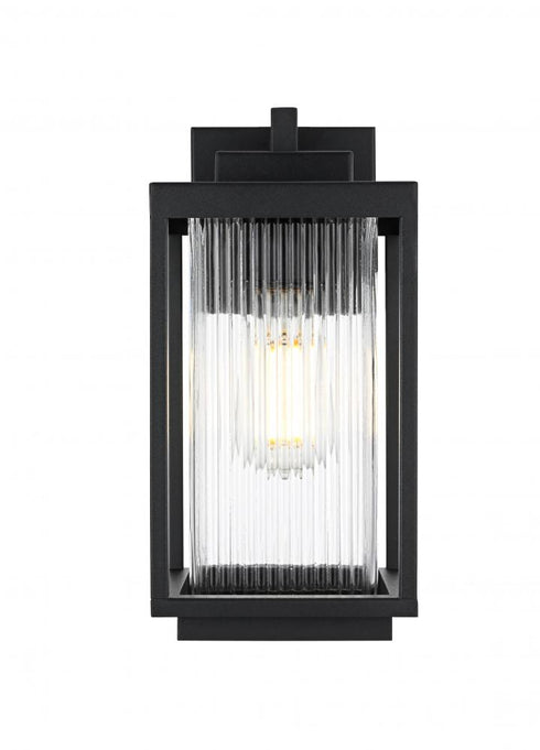 Elegant Lighting Ludlow 7 inch Outdoor Pendant in Black Model: OD308W13BK