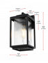 Elegant Lighting Ludlow 7 inch Outdoor Pendant in Black Model: OD308W13BK