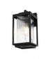 Elegant Lighting Ludlow 7 inch Outdoor Pendant in Black Model: OD308W13BK