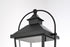 Elegant Lighting Luz 23 inch Outdoor Post light in Black in Black and Clear Finish Model: OD605P23BK