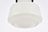 Elegant Lighting Lye Lyle 1 light Black and frosted white glass plug in pendant Model: LDPG6255BK