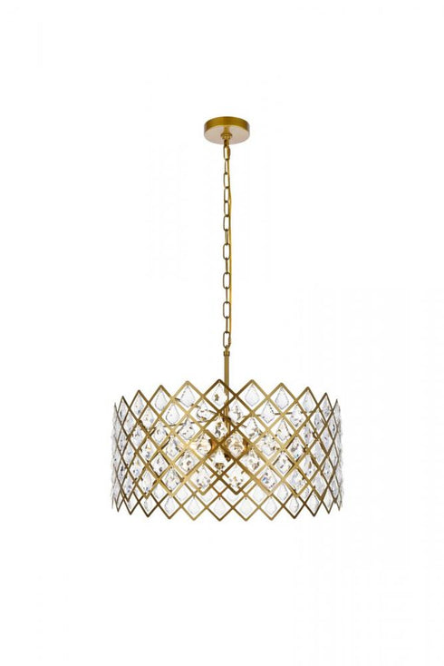 Elegant Lighting Lyla 5 Light Pendant Model: 1111D21C