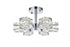 Elegant Lighting Lyra 14 Inch Flush Mount in Black Model: LD920F14BK
