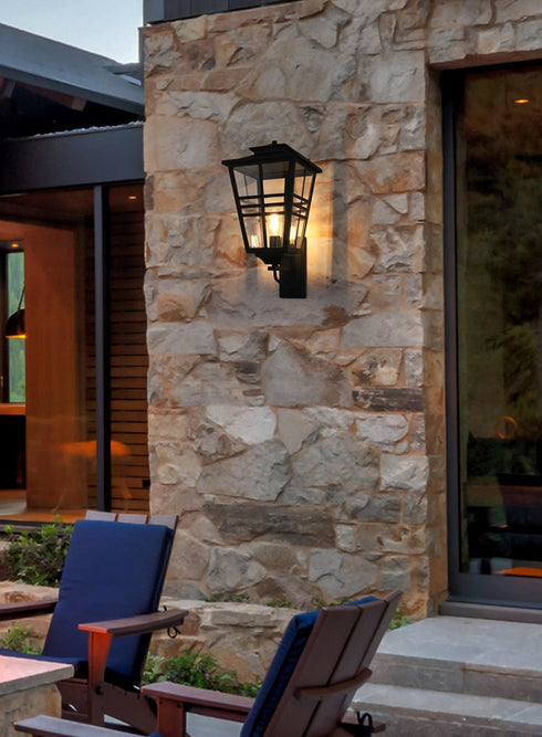 Elegant Lighting Macon 1 Light Wall sconce W12 Inch E14 Inch H24 Inch L1 in Black (1Box) Model: OD303W24BK