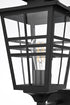 Elegant Lighting Macon 1 Light Wall sconce W8.5 Inch E10.5 Inch H19.5 Inch L1 in Black Model: OD303W20BK