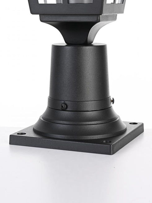Elegant Lighting Macon 7 inch Outdoor Pendant in Black Model: OD303P16BK