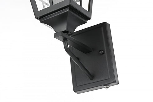 Elegant Lighting Macon 7 inch Outdoor Pendant in Black Model: OD303W15BK