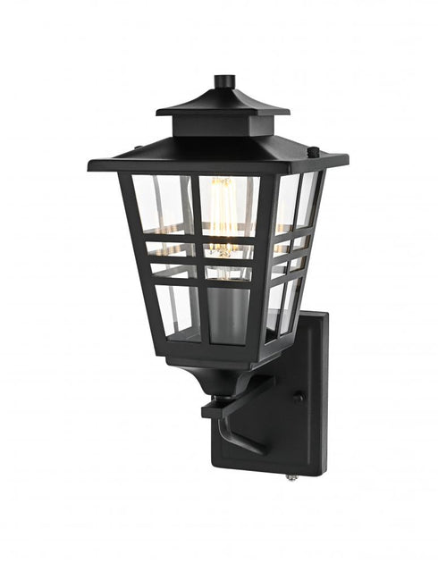 Elegant Lighting Macon 7 inch Outdoor Pendant in Black Model: OD303W15BK