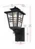 Elegant Lighting Macon 7 inch Outdoor Pendant in Black Model: OD303W15BK