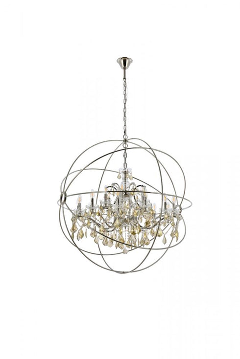 Elegant Lighting Maddox 4 light in Black pendant Model: LD6008D20BK