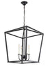 Elegant Lighting Maddox 4 light in Black pendant Model: LD6008D20BK