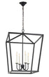 Elegant Lighting Maddox 4 light in Black pendant Model: LD6008D20BK