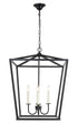 Elegant Lighting Maddox 4 light in Black pendant Model: LD6008D20BK