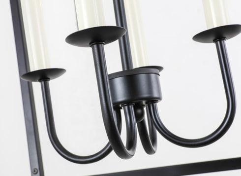 Elegant Lighting Maddox 4 light in Black pendant Model: LD6008D20BK