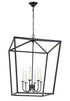 Elegant Lighting Maddox 6 light in Black chandelier Model: LD6008D24BK
