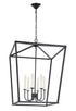Elegant Lighting Maddox 6 light in Black chandelier Model: LD6008D24BK