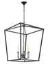 Elegant Lighting Maddox 6 light in Black chandelier Model: LD6008D24BK