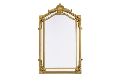 Elegant Lighting Madeline Wall mirror 28.5 Inch x36 Inch gold leaf Model: MR7A2936GF