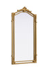 Elegant Lighting Madeline Wall mirror 33.5 Inch x66 Inch gold leaf Model: MR7A3466GF