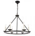 Elegant Lighting Maine 6 light in Black chandelier Model: LD6010D26BK