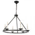 Elegant Lighting Maine 6 light in Black chandelier Model: LD6010D26BK