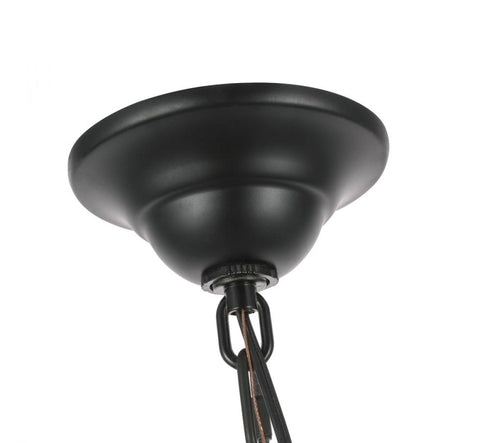 Elegant Lighting Maine 6 light in Black chandelier Model: LD6010D26BK