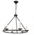 Elegant Lighting Maine 6 light in Black chandelier Model: LD6010D26BK
