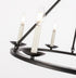 Elegant Lighting Maine 6 light in Black chandelier Model: LD6010D26BK