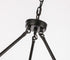 Elegant Lighting Maine 6 light in Black chandelier Model: LD6010D26BK