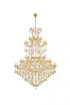 Elegant Lighting Maria Theresa 85 light in Chrome Chandelier Golden Teak (Smoky) Royal Cut Crystal Model: 2800G96C-GT/RC
