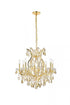 Elegant Lighting Maria Theresa 9 light in Chrome Chandelier Clear Royal Cut Crystal Model: 2800D26C/RC
