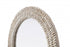 Elegant Lighting Marlowe Arch Cornhusk Mirror 24x36 Inch in Linen White Model: MR4G2436LN