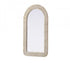 Elegant Lighting Marlowe Arch Cornhusk Mirror 24x42 Inch in Linen White Model: MR4G2442LN