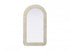 Elegant Lighting Marlowe Arch Cornhusk Mirror 24x42 Inch in Linen White Model: MR4G2442LN