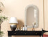 Elegant Lighting Marlowe Arch Cornhusk Mirror 24x42 Inch in Linen White Model: MR4G2442LN