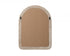 Elegant Lighting Marlowe Arch Cornhusk Mirror 27x36 Inch in Linen White Model: MR4G2736LN