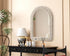 Elegant Lighting Marlowe Arch Cornhusk Mirror 27x36 Inch in Linen White Model: MR4G2736LN