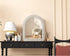 Elegant Lighting Marlowe Arch Cornhusk Mirror 30x36 Inch in Linen White Model: MR4G3036LN