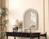Elegant Lighting Marlowe Arch Cornhusk Mirror 30x36 Inch in Linen White Model: MR4G3036LN