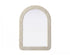 Elegant Lighting Marlowe Arch Cornhusk Mirror 30x42 Inch in Linen White Model: MR4G3042LN