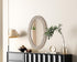 Elegant Lighting Marlowe Oval Cornhusk Mirror 24x36 Inch in Linen White Model: MR4C2436LN
