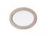 Elegant Lighting Marlowe Oval Cornhusk Mirror 24x36 Inch in Linen White Model: MR4C2436LN