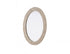 Elegant Lighting Marlowe Oval Cornhusk Mirror 27x36 Inch in Linen White Model: MR4C2736LN