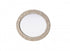 Elegant Lighting Marlowe Oval Cornhusk Mirror 27x36 Inch in Linen White Model: MR4C2736LN
