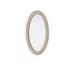 Elegant Lighting Marlowe Oval Cornhusk Mirror 27x42 Inch in Linen White Model: MR4C2742LN