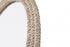 Elegant Lighting Marlowe Oval Cornhusk Mirror 27x42 Inch in Linen White Model: MR4C2742LN