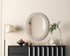 Elegant Lighting Marlowe Oval Cornhusk Mirror 30x36 Inch in Linen White Model: MR4C3036LN